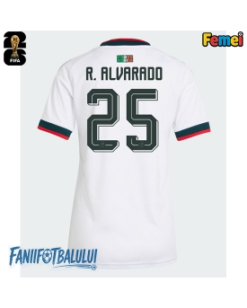 Mexic Roberto Alvarado #25 Echipament de Fotbal Replică Mondial 2026 Femei Deplasare